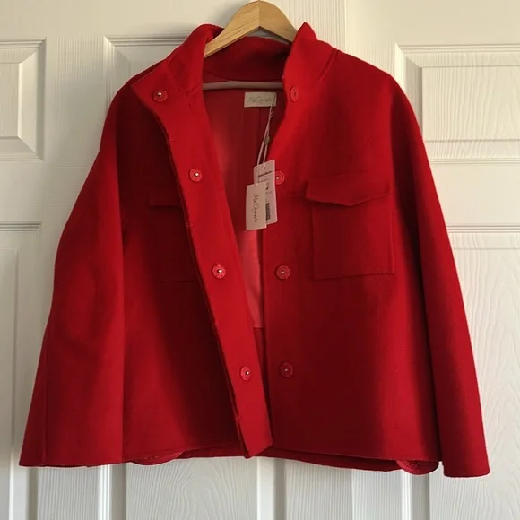 Mes Demoiselles Red Wool Jacket - Picture 3 of 6